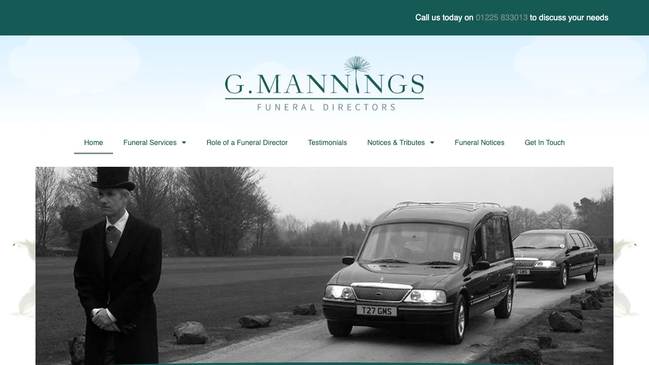 G Mannings Funeral Directors, Bath