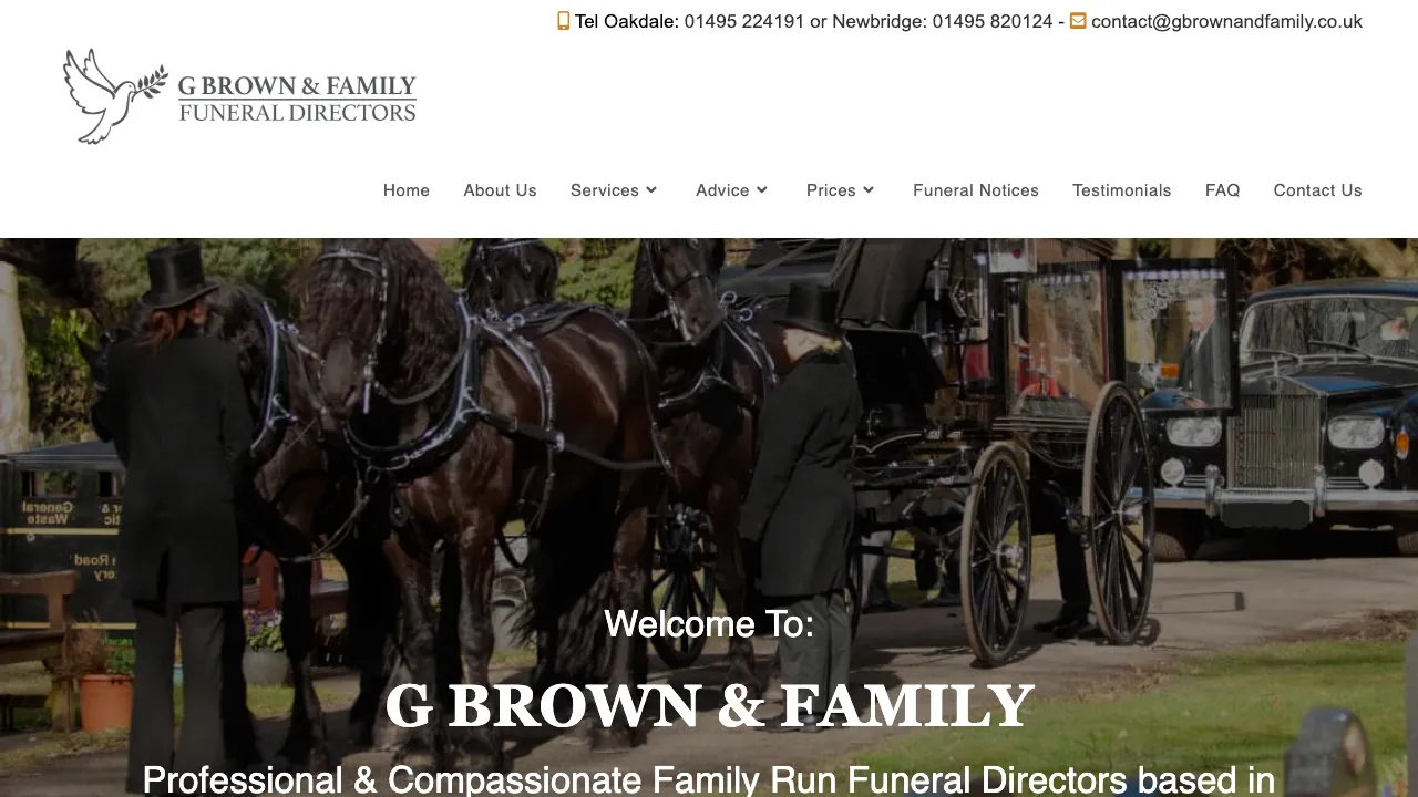 G. Brown and Family Funeral Directors Ltd - Newbridge