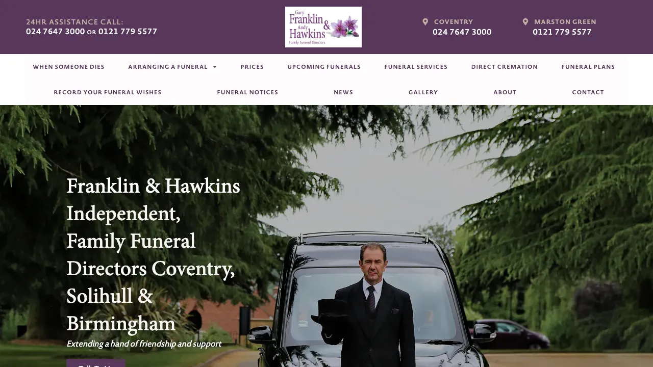 Franklin & Hawkins Funeral Directors, Coventry