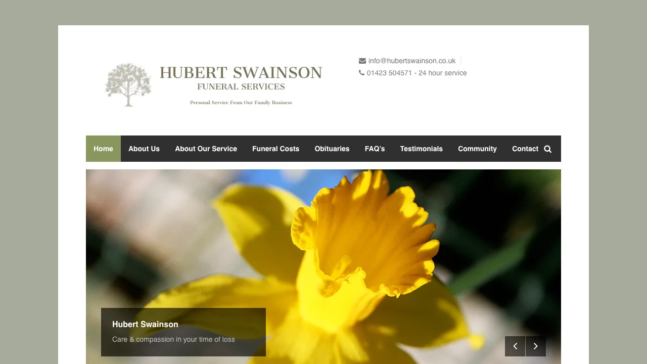 Hubert Swainson Funeral Services, Harrogate