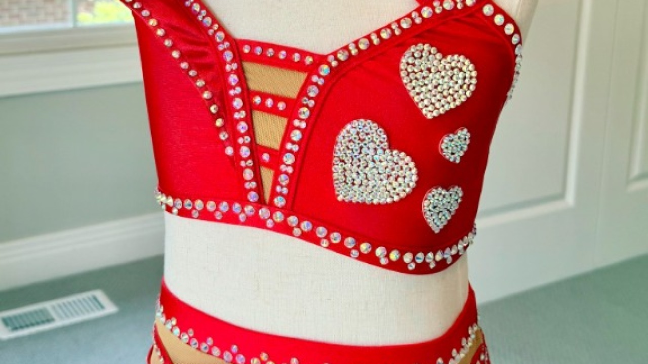 Heart or Love theme beautiful jazz costume!!