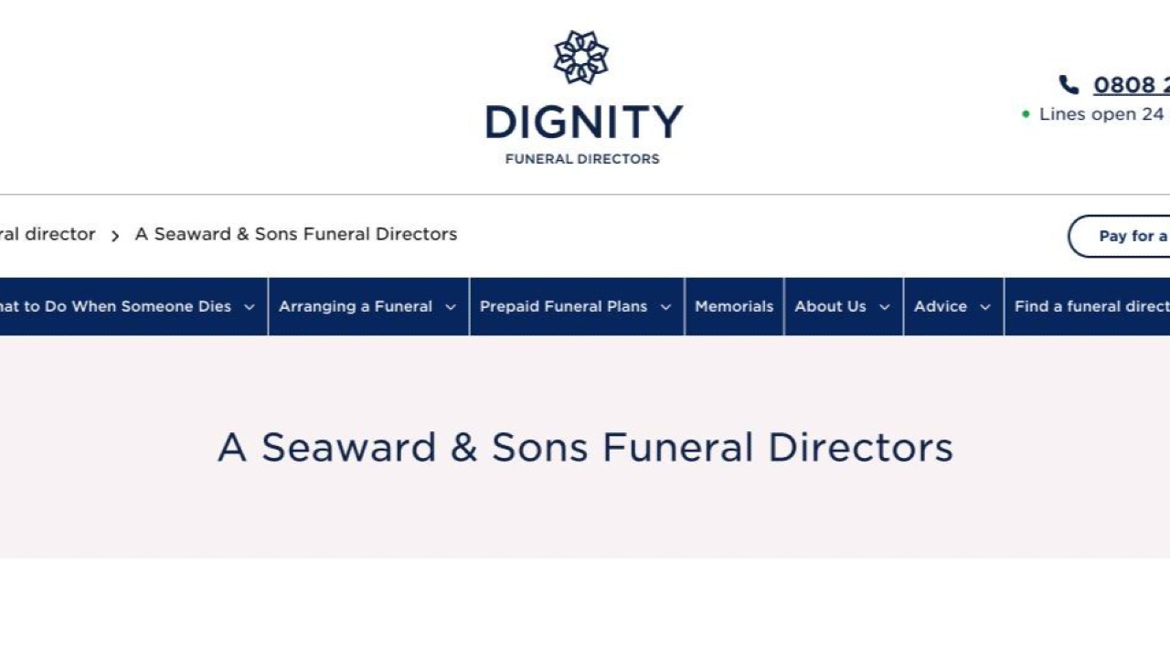 A Seaward & Sons Funeral Directors, Palmers Green