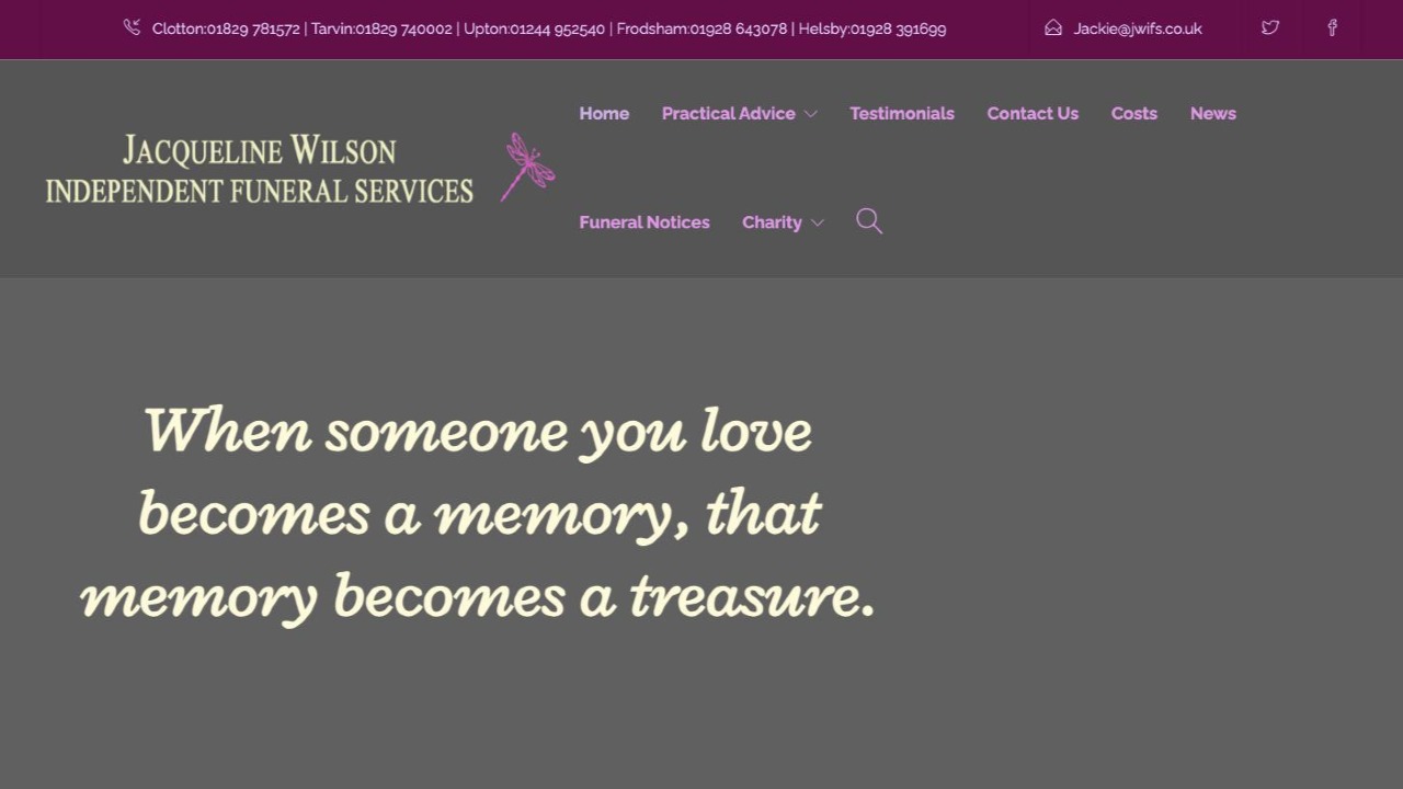 Jacqueline Wilson Independent Funeral Services - Frodsham