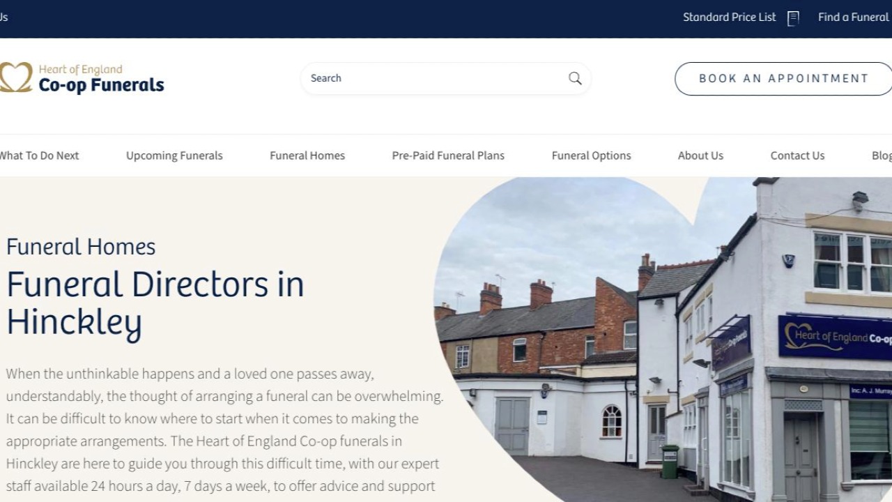 Heart of England Co-op Funerals Inc A J Murray Funeral Directors