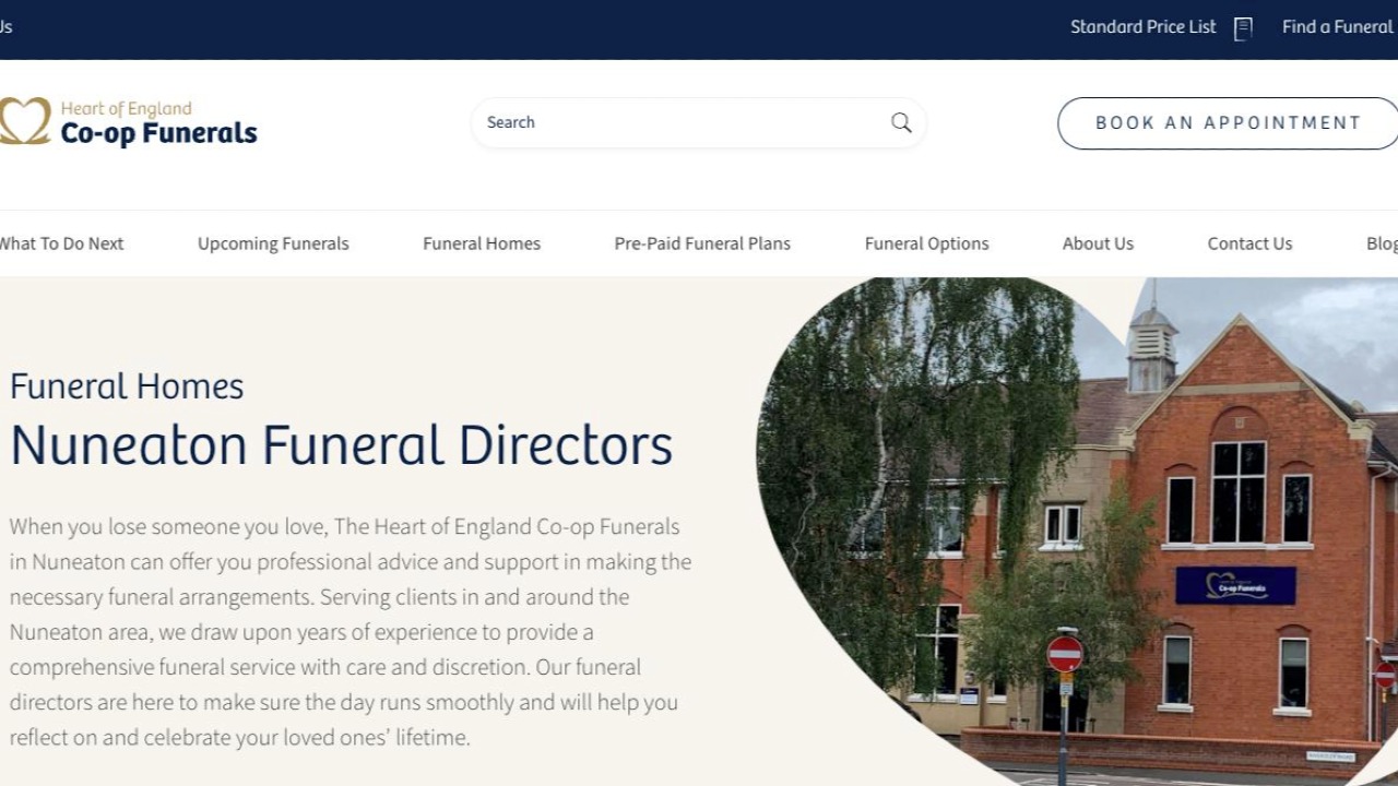 Heart of England Co-op Funerals - Nuneaton