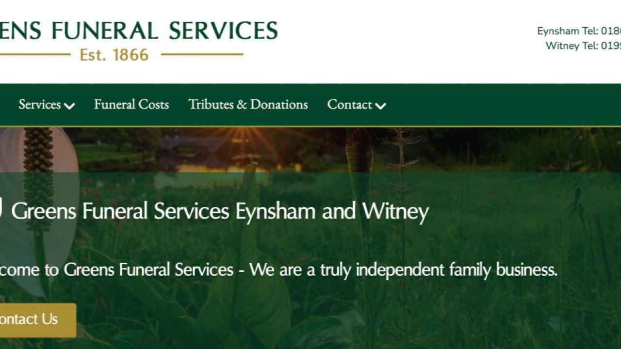 Greens Funeral Services, Eynsham