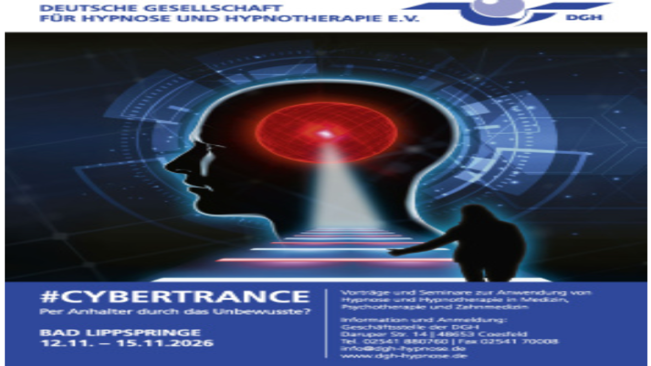 Jahreskongress der DGH 2026 | Nov 12-15, 2026 - Bad Lippspringe, Germany
