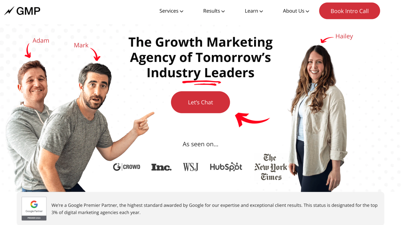 Growth Marketing Pro homepage
