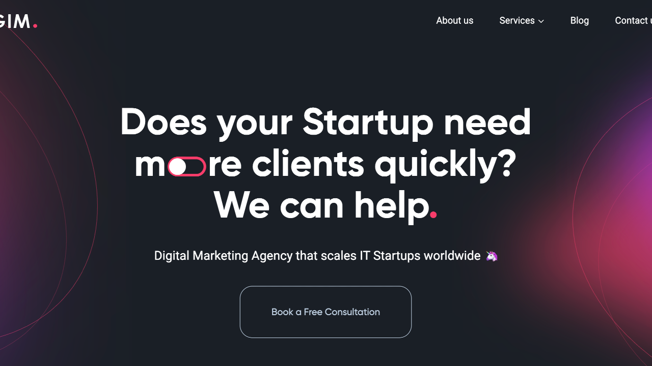 GIM Agency homepage
