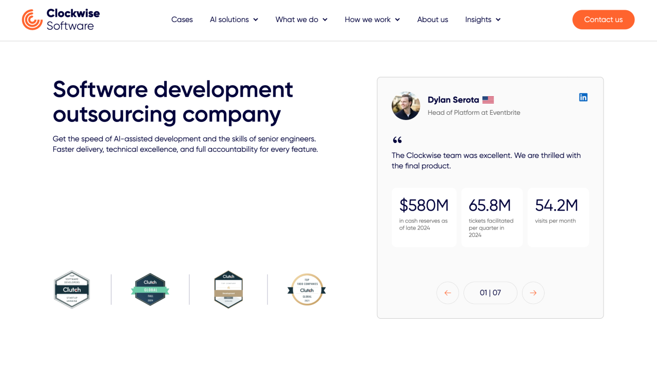 Clockwise Software homepage