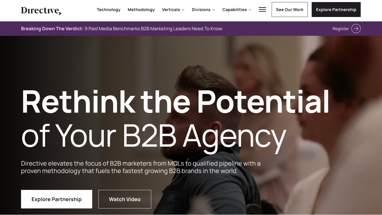Directive Consulting homepage