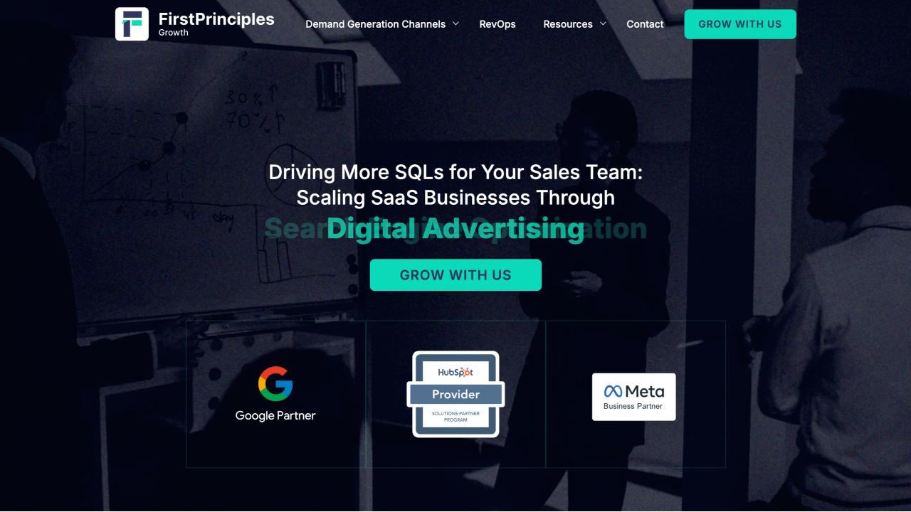 FirstPrinciples Growth homepage
