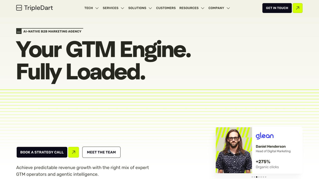 TripleDart homepage