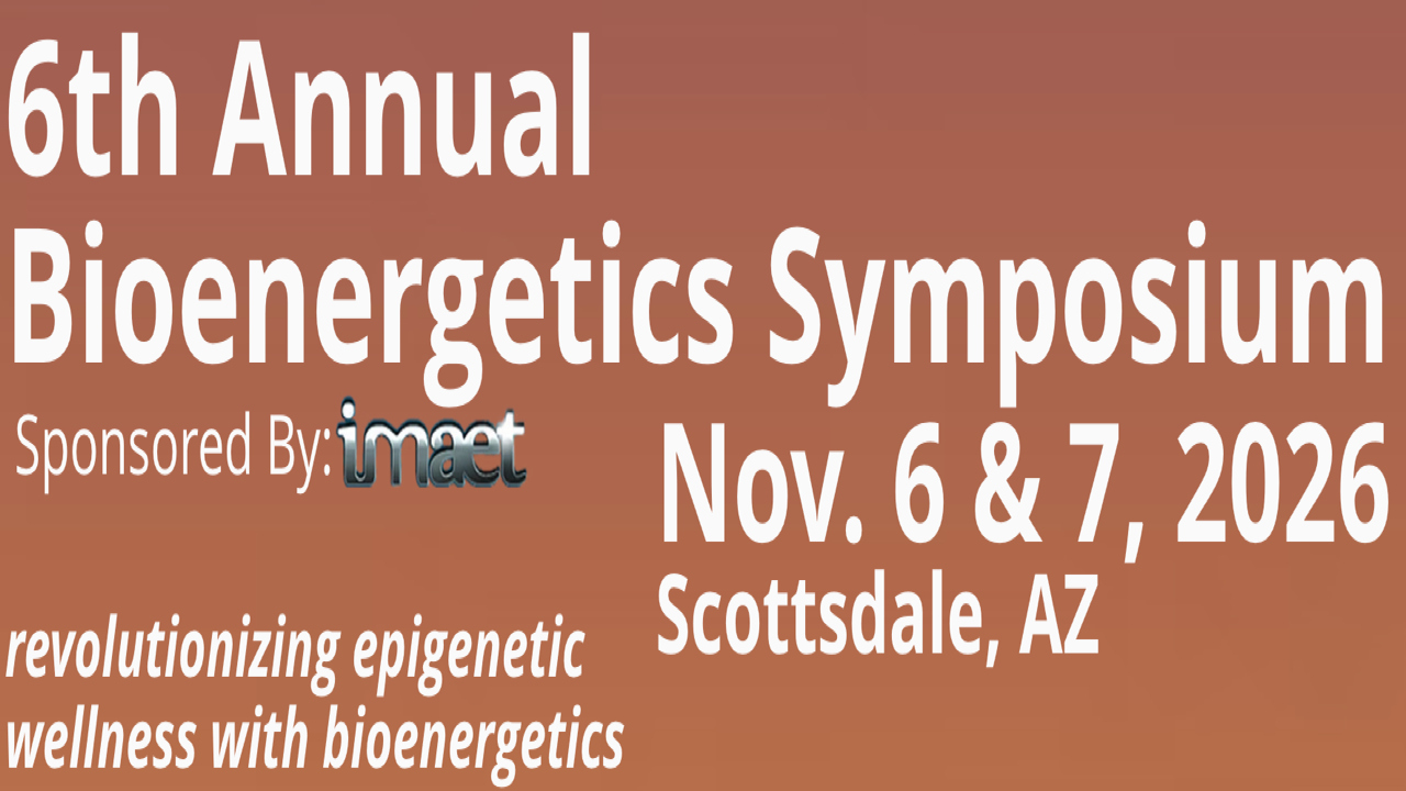 6th Annual Bioenergetics Symposium | Nov 6-7, 2026 - Scottsdale, AZ