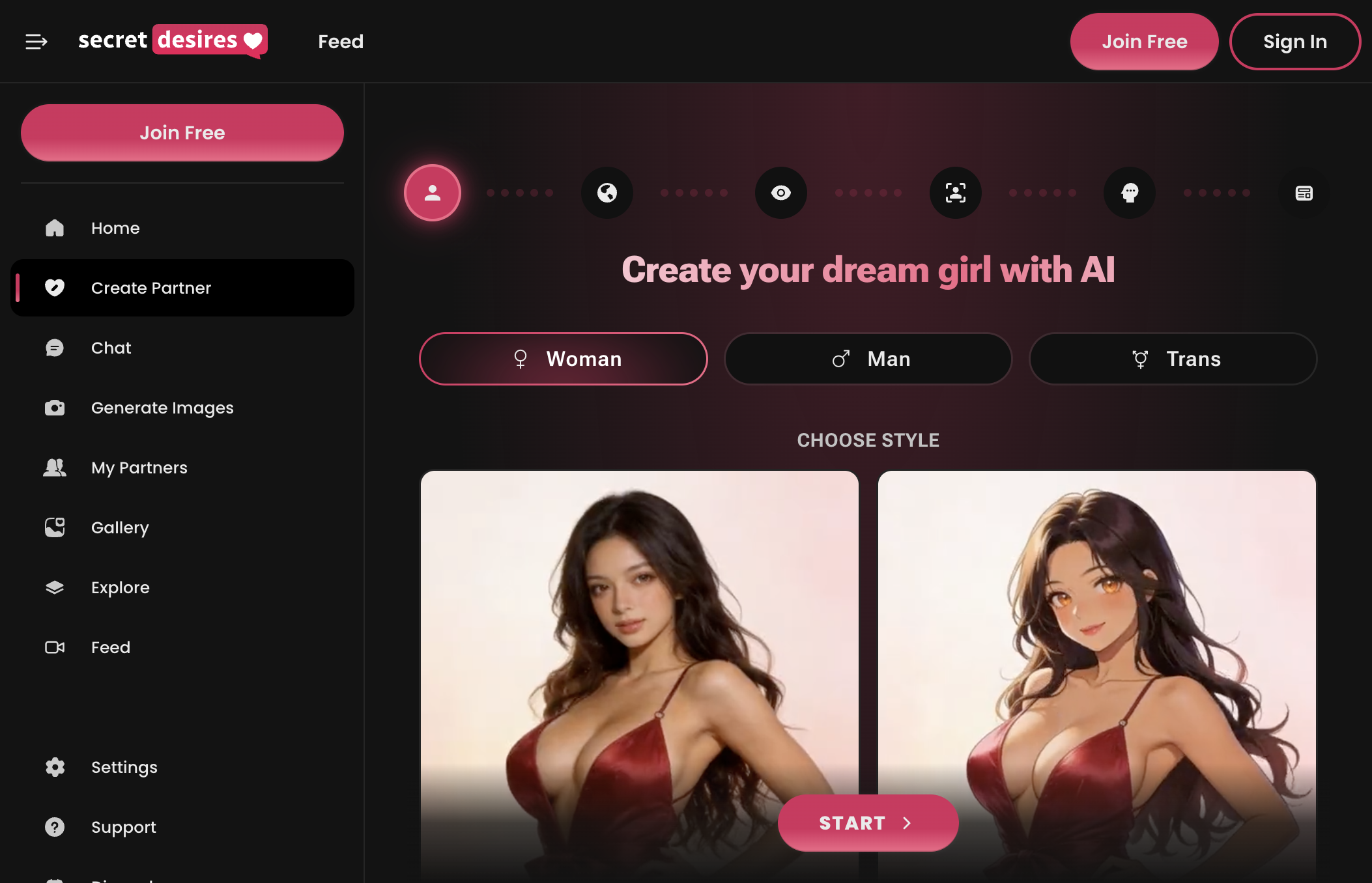 Secret Desires AI
