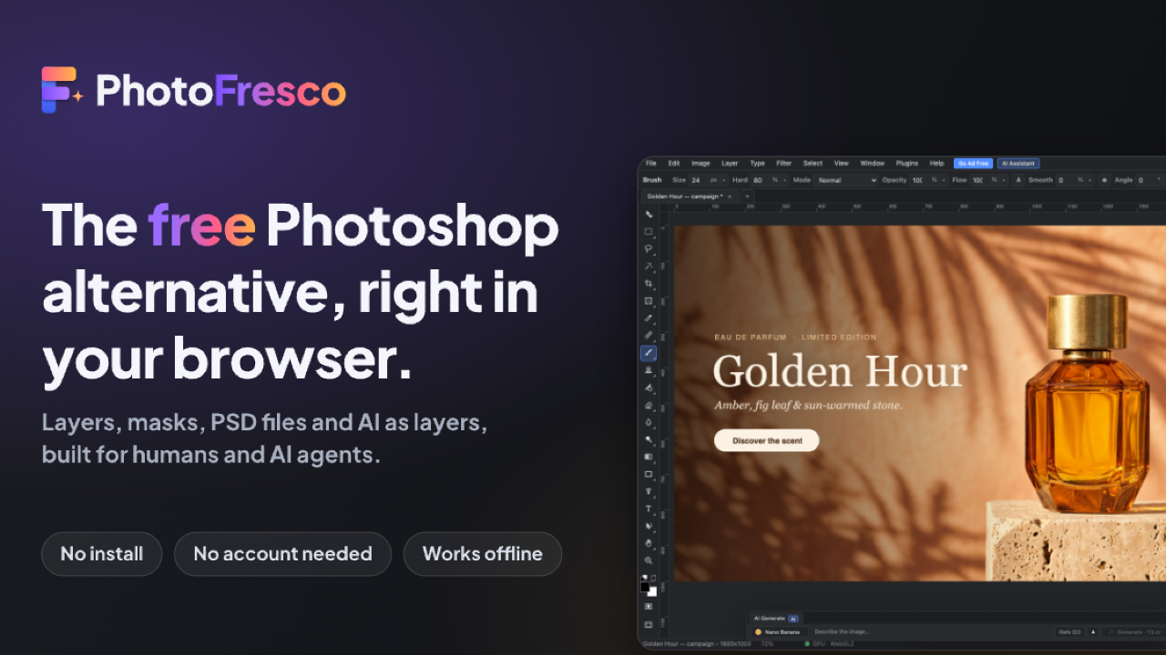 PhotoFresco editor
