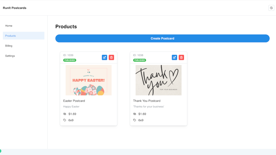 GoHighLevel marketplace - GHL integration - RunIt Postcards