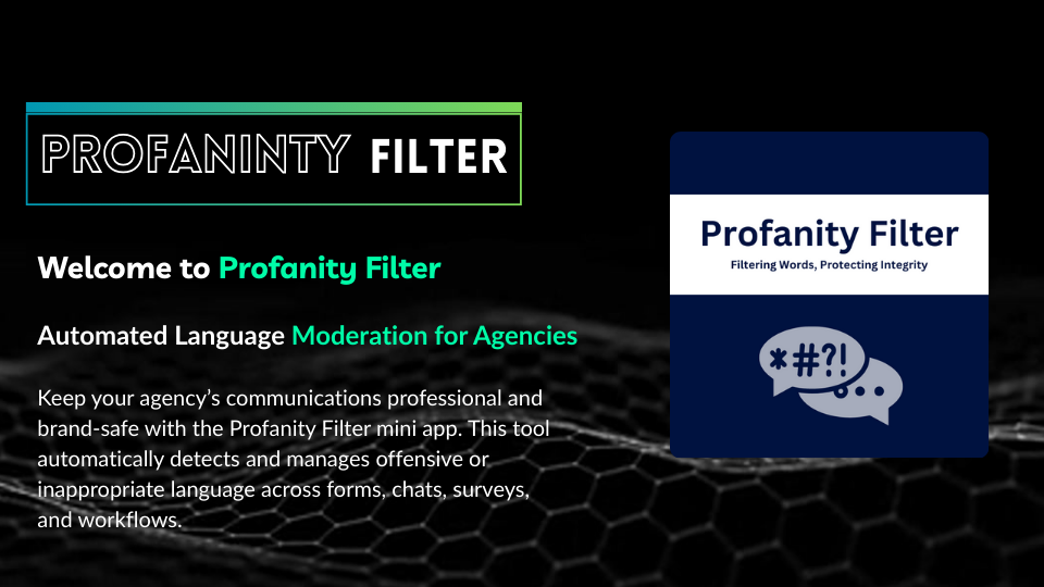 GoHighLevel marketplace - GHL integration - Profanity Filter For Workflows
