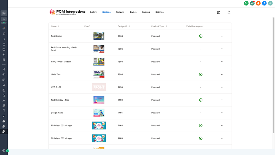 GoHighLevel marketplace - GHL integration - PCM Integrations Direct Mail