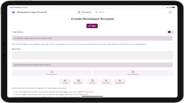 GoHighLevel marketplace - GHL integration - ZAP