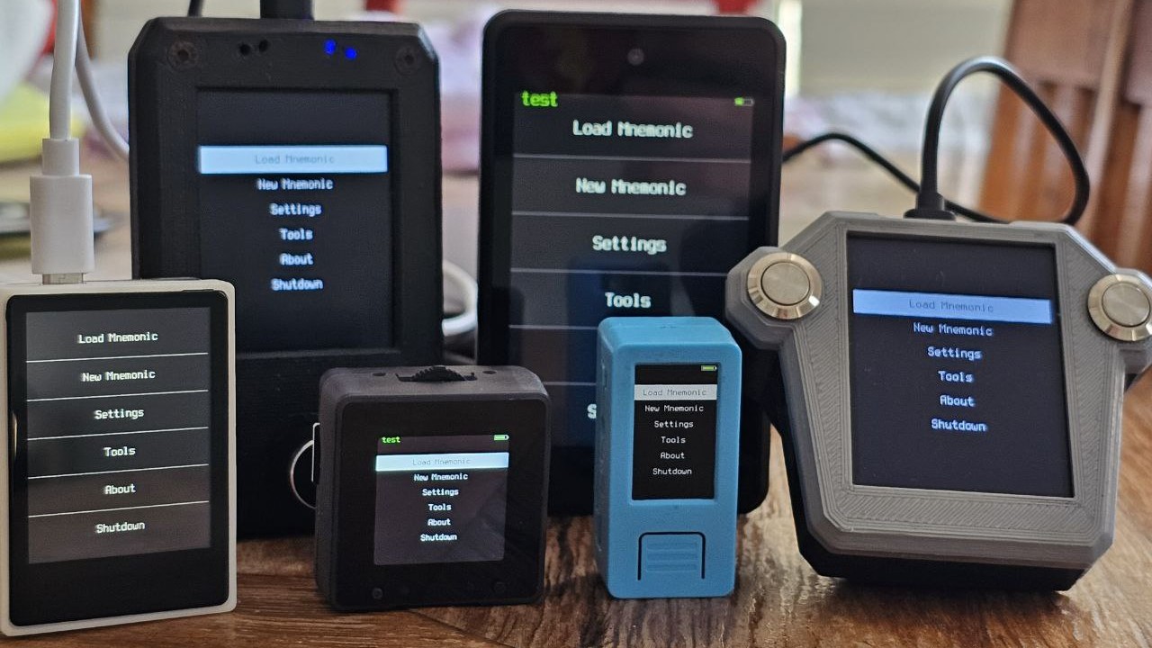 Krux Bitcoin signing device firmware on Maix Amigo
