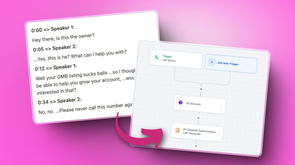 GoHighLevel marketplace - GHL integration - Advanced Call Transcript for Workflows