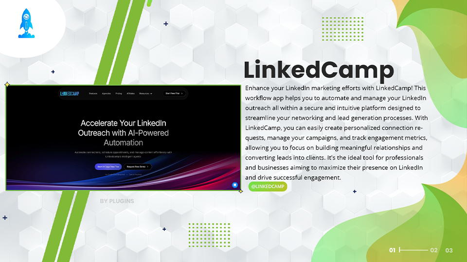 GoHighLevel marketplace - GHL integration - LinkedCamp Action Automation For Workflows