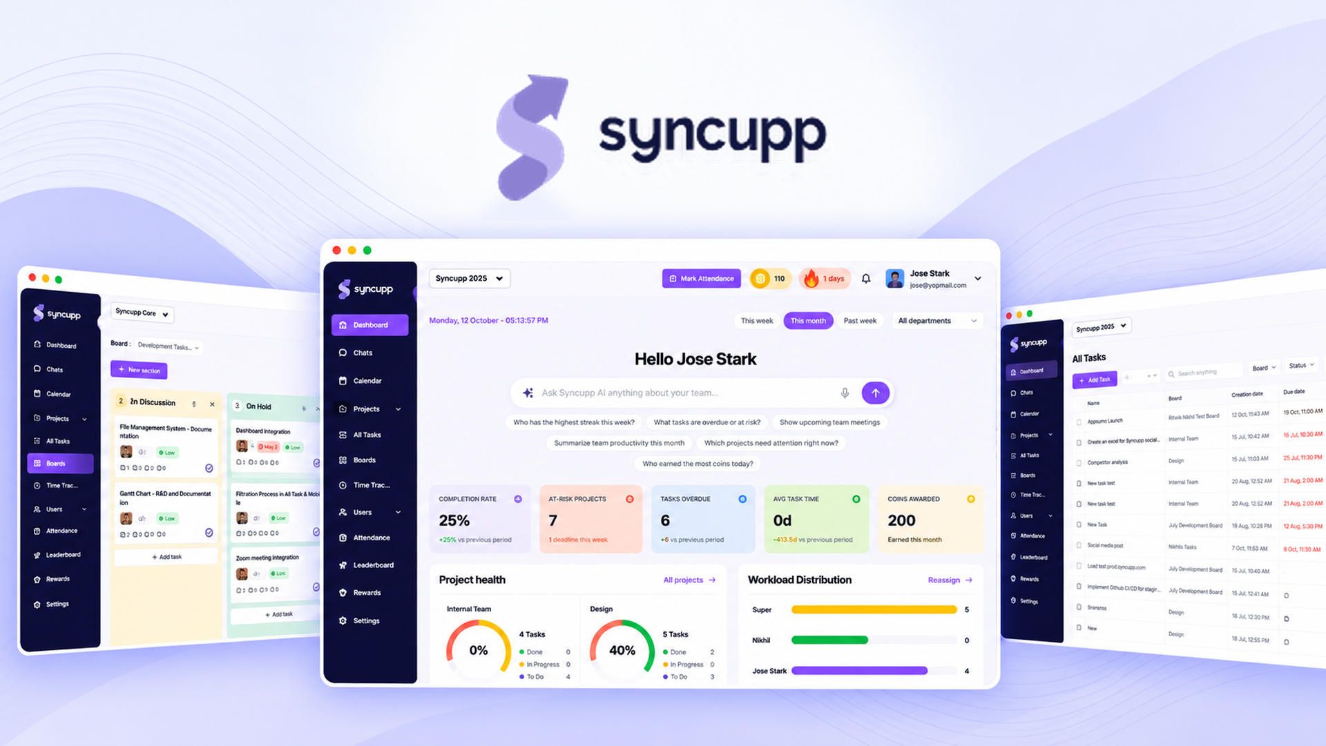 Syncupp Lifetime Deal - Tasks, Chat and Attendance