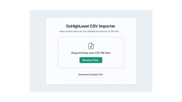 GoHighLevel marketplace - GHL integration - ProMechSys - CustomValueImporter