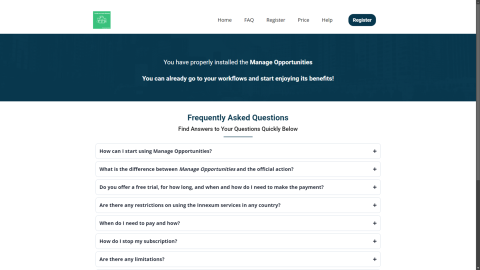 GoHighLevel marketplace - GHL integration - Manage Opportunities