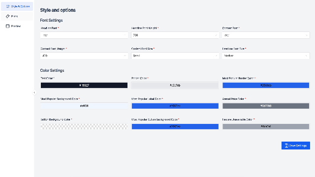 GoHighLevel marketplace - GHL integration - Price Card