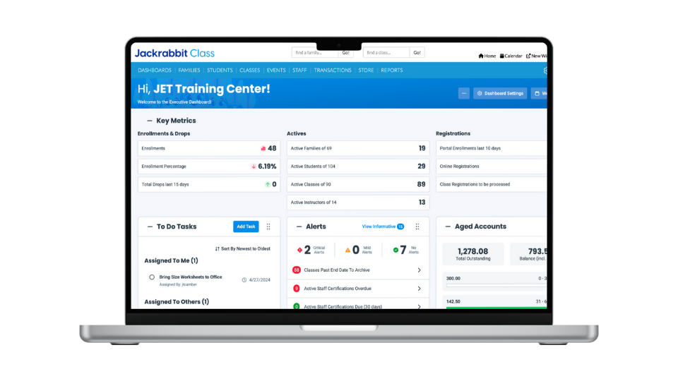 GoHighLevel marketplace - GHL integration - Jackrabbit Class