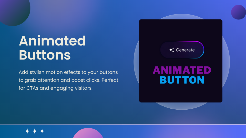 GoHighLevel marketplace - GHL integration - Animated Button