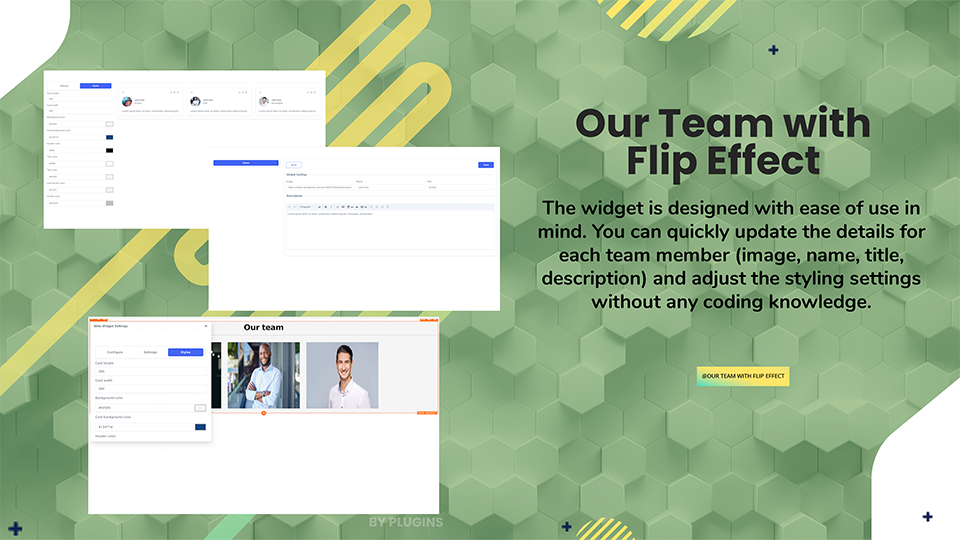 GoHighLevel marketplace - GHL integration - Our team template 1 for funnels