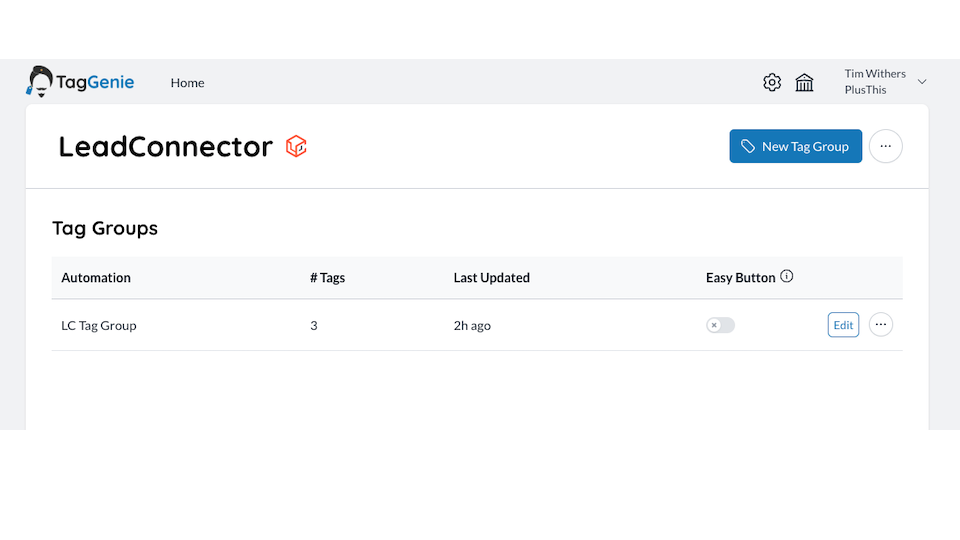 GoHighLevel marketplace - GHL integration - TagGenie