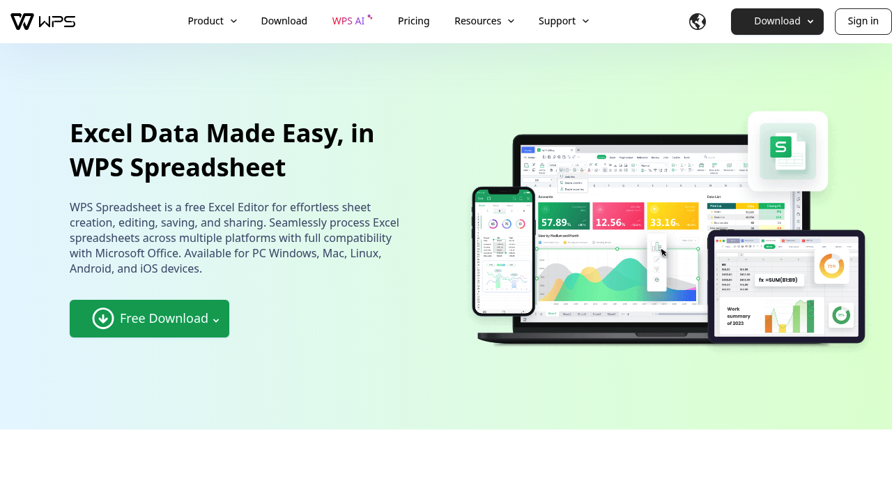 WPS Office Spreadsheets