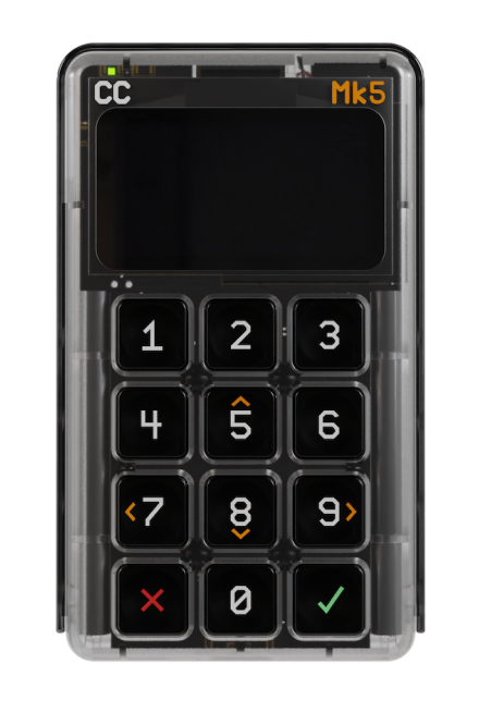 COLDCARD Mk5 Bitcoin hardware signing device