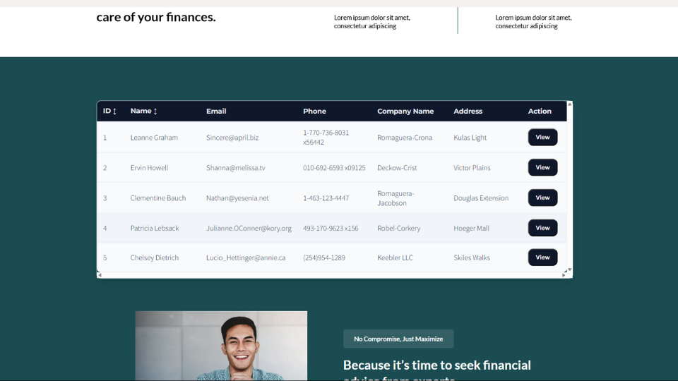 GoHighLevel marketplace - GHL integration - Dynamic Data Table