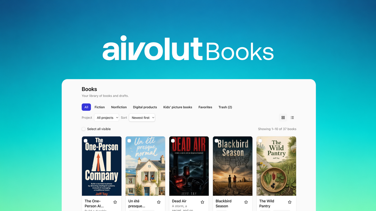 Aivolut Books Lifetime Deal - AI Book Writing