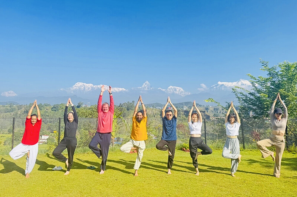 11-daagse (100 uur) yogacursus voor beginners in Pokhara, Nepal