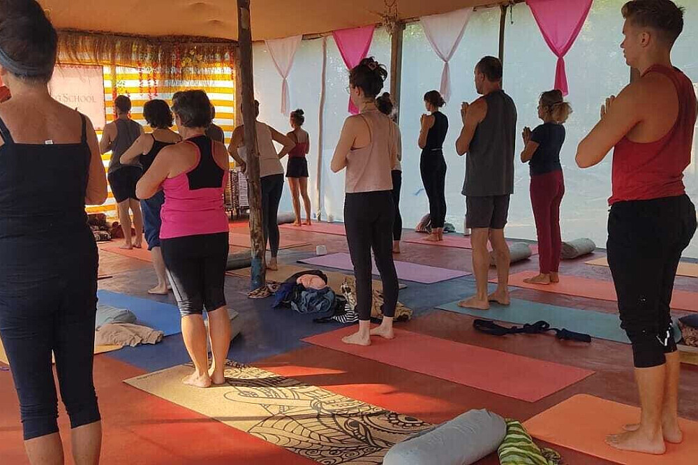 24-daagse (200 uur) yogadocentenopleiding in Agonda Beach, Goa, India