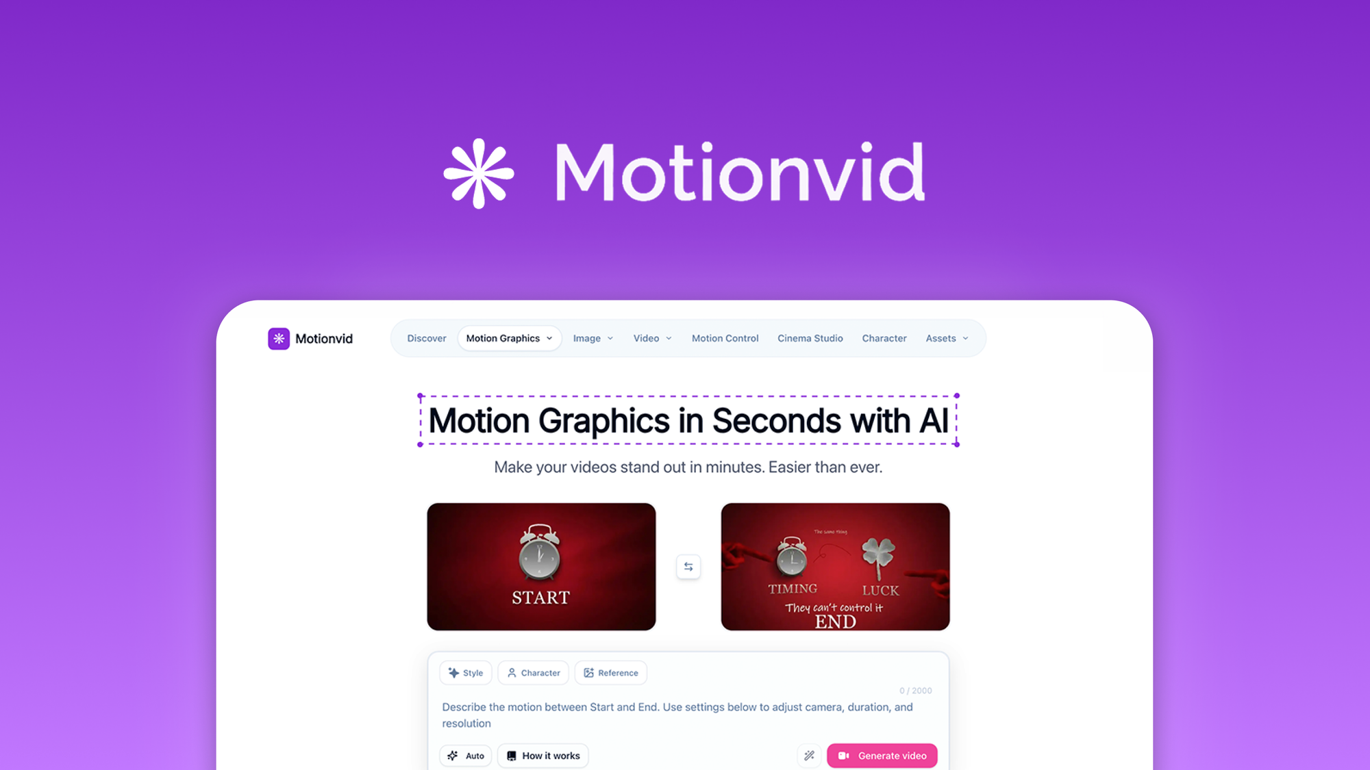 Motionvid AI Lifetime Deal