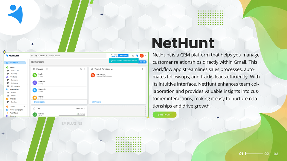 GoHighLevel marketplace - GHL integration - NetHunt Action Automation For Workflows