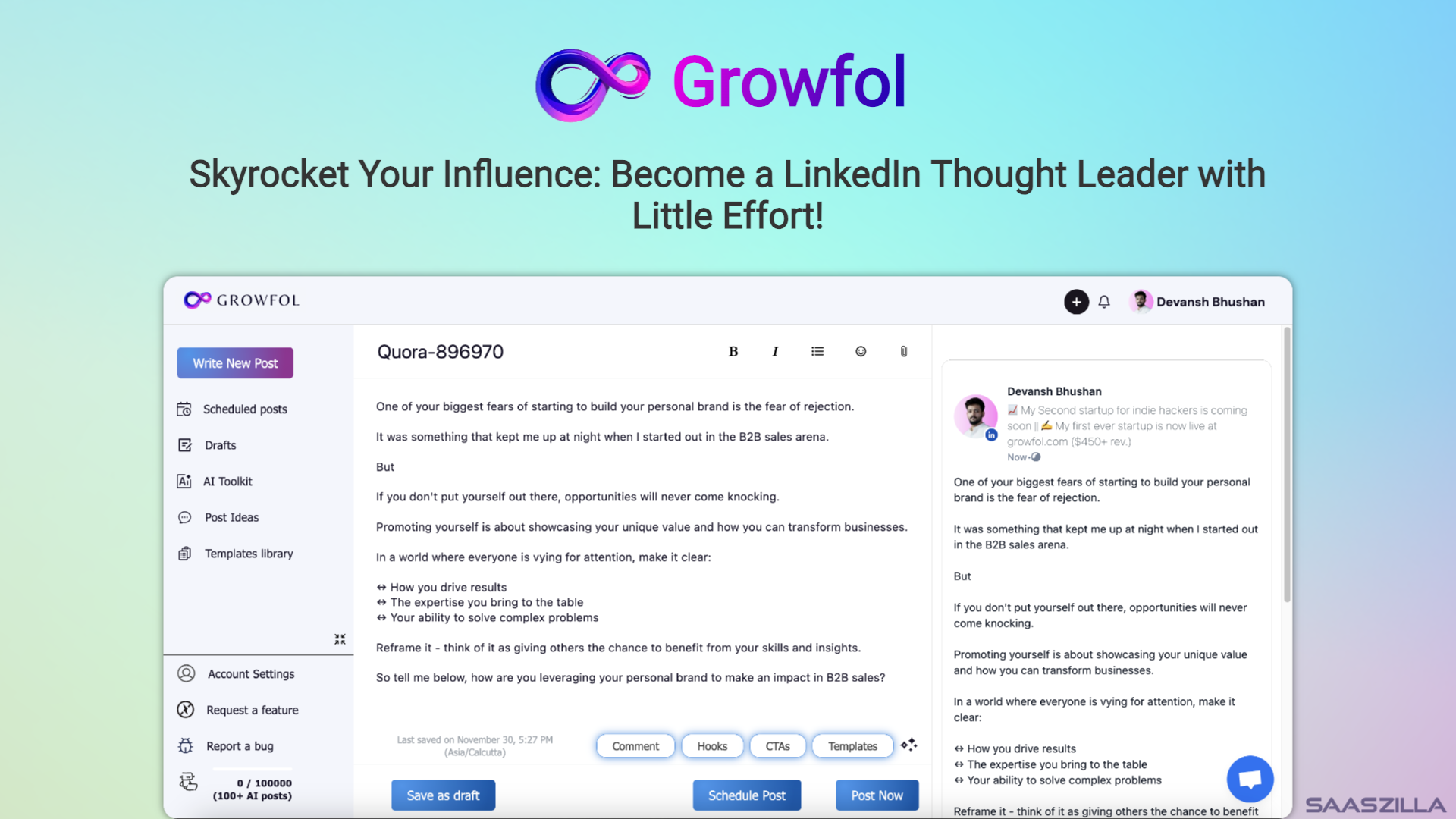 Growfol Lifetime Deal