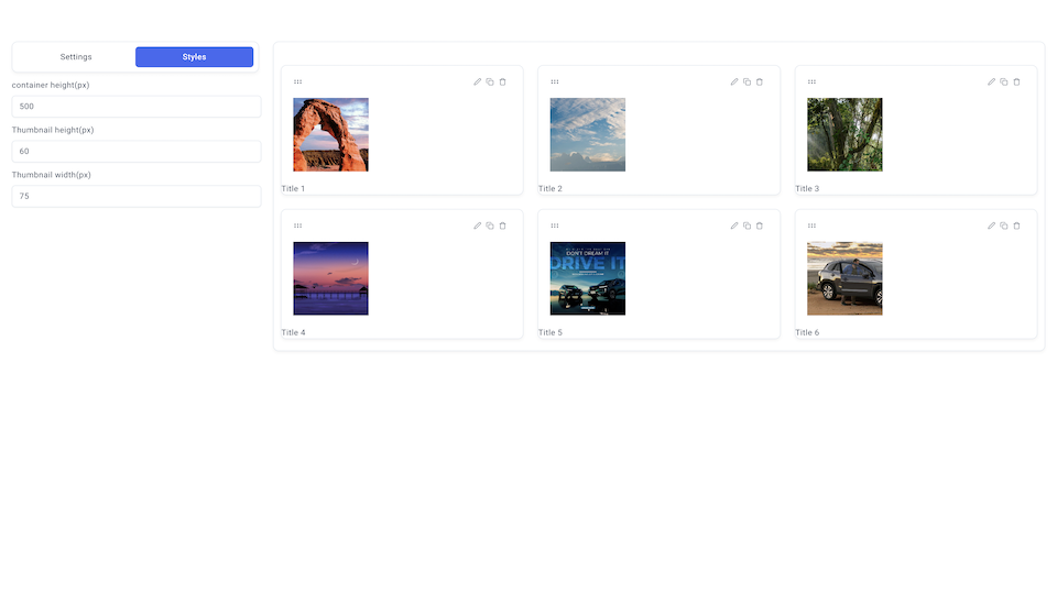 GoHighLevel marketplace - GHL integration - Gallery 3 template for funnels