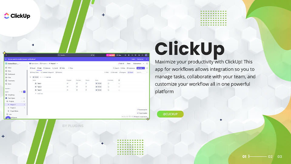 GoHighLevel marketplace - GHL integration - ClickUp Action Automation For Workflows