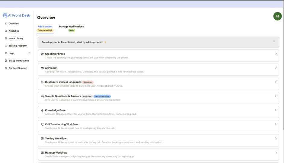 GoHighLevel marketplace - GHL integration - My AI Front Desk