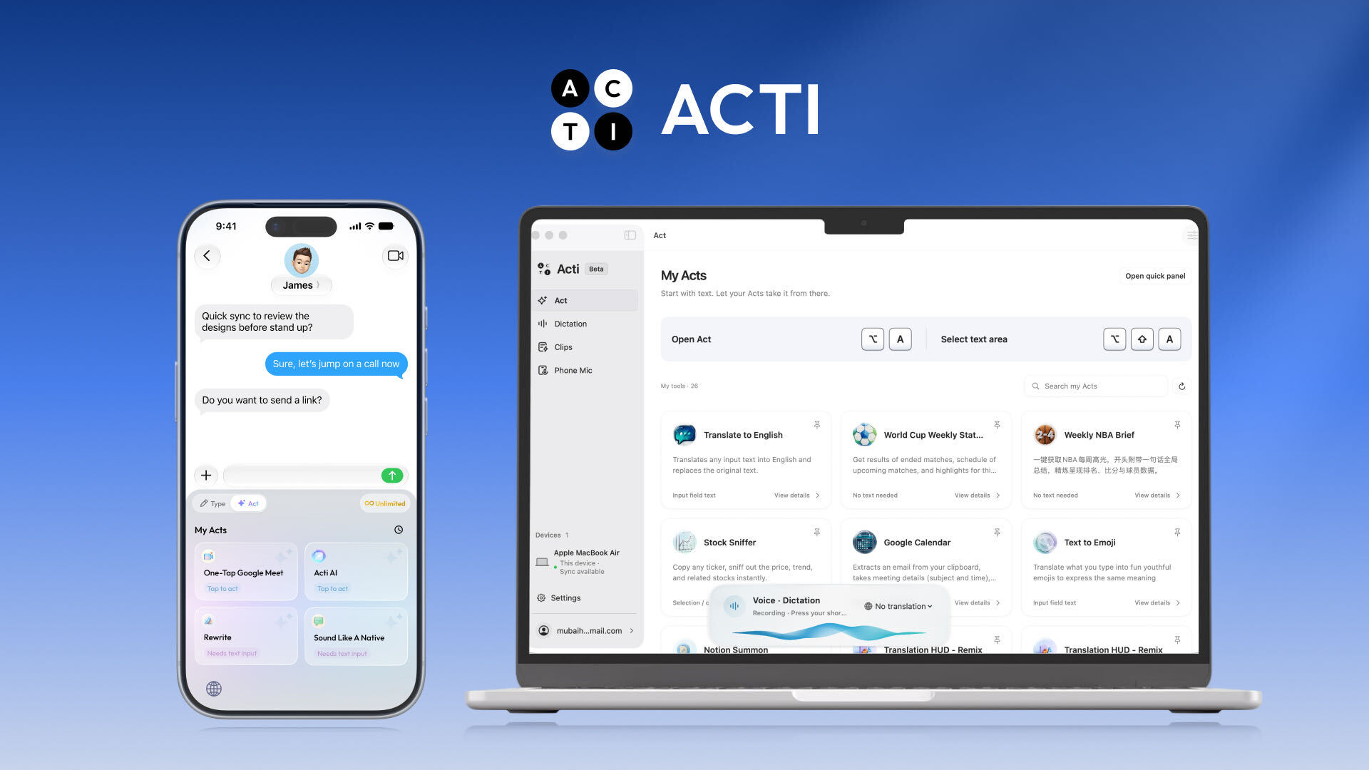 Acti Lifetime Deal - AI Keyboard and App Automation