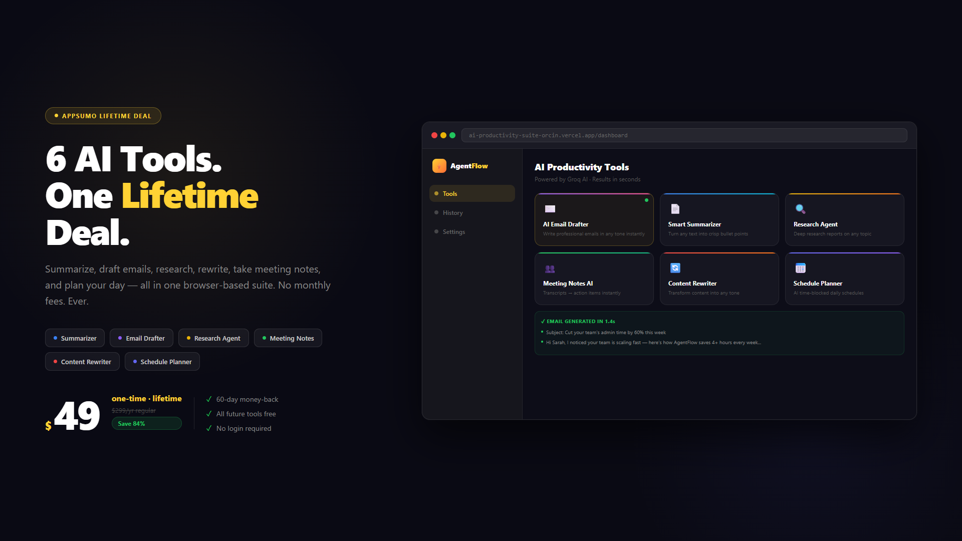 AgentFlow Lifetime Deal