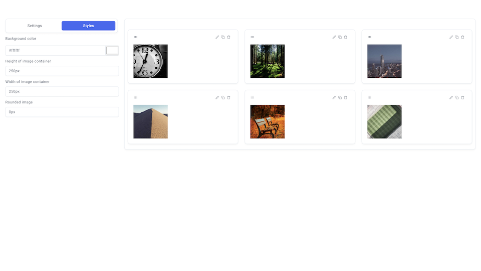 GoHighLevel marketplace - GHL integration - Gallery 1 template for funnels
